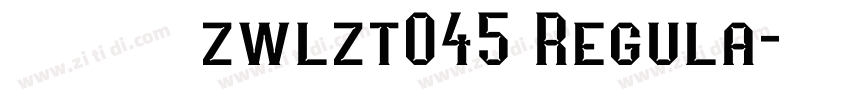字王龙爪体zwlzt045 Regula字体转换